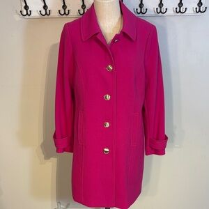 Laura Fuchsia Pea Coat nwt size 10